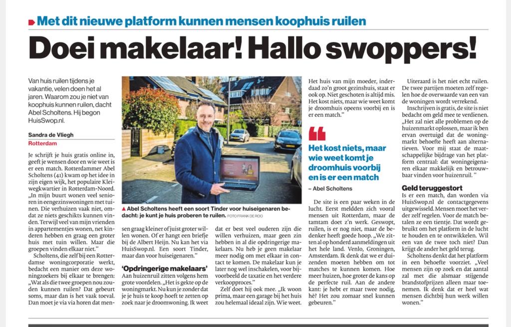 HuisSwop in het nieuws